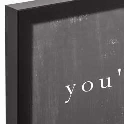 Kirklands Home Wall Quotes & Signs|Welcome at This Table Black Framed Canvas Print