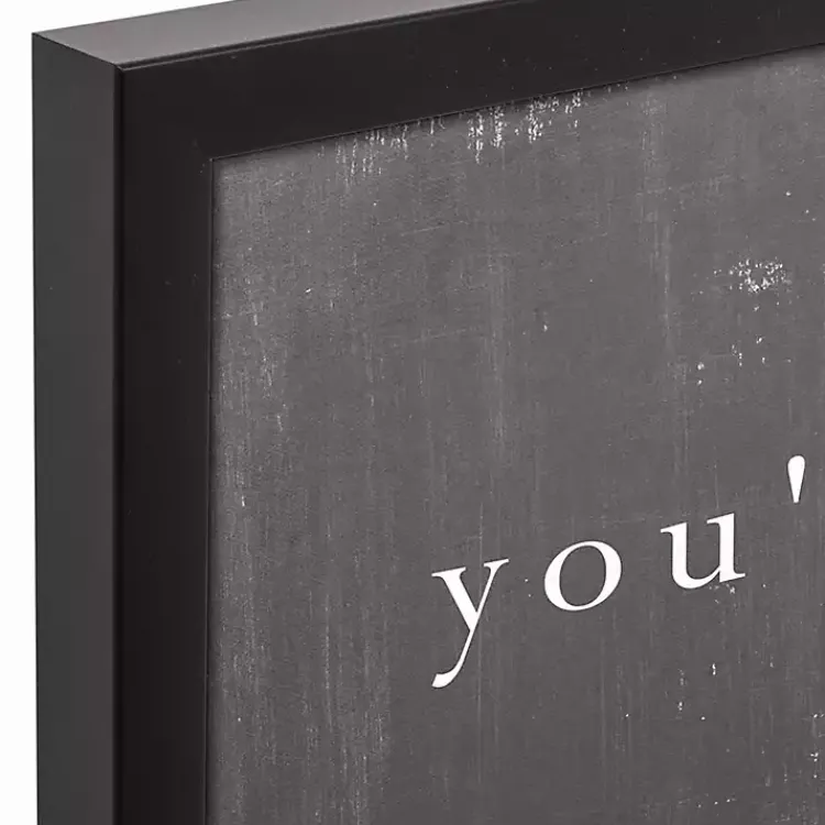 Kirklands Home Wall Quotes & Signs|Welcome at This Table Black Framed Canvas Print