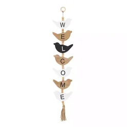 Kirklands Home Wall Quotes & Signs|Welcome Bird Shaped Wood Wall Sign