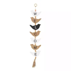 Kirklands Home Wall Quotes & Signs|Welcome Bird Shaped Wood Wall Sign