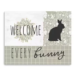 New Welcome Every Bunny Canvas Art Print Easter Decorations
