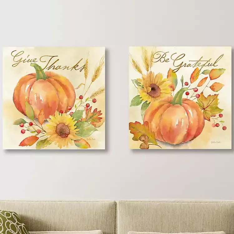 Outlet Welcome Fall Canvas Art Prints, Set of 2 Fall