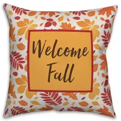 Kirklands Home Outdoor Cushions & Pillows|Welcome Fall Double Sided Outdoor Pillow Multi