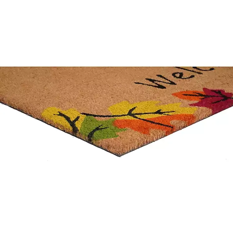 New Welcome Falling Leaves Doormat, 29x17 in. Fall