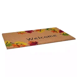 Discount Welcome Falling Leaves Doormat, 36x24 in. Fall
