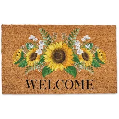 Kirklands Home Doormats|Welcome Sunflower Mix Doormat