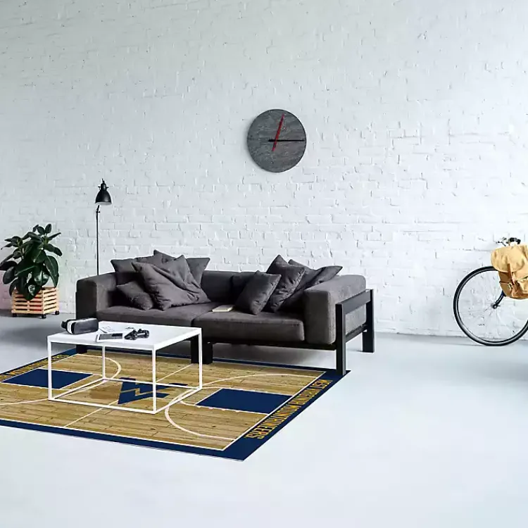 Kirklands Home Area Rugs|West Virginia University Courtside Area Rug, 4x6