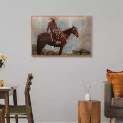 Kirklands Home Canvas Art|Western Moment Framed Canvas Art Print