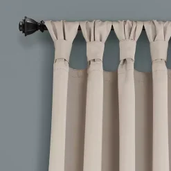 Kirklands Home Curtains & Drapes|Wheat Knotted Curtain Panel Set, 95 in. Tan