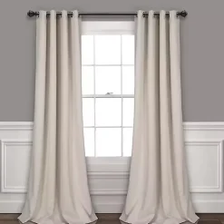Kirklands Home Curtains & Drapes|Wheat Lush Insulated Curtain Panel Set, 108 in. Tan