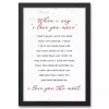 Clearance When I Say I Love You Framed Canvas Art Print Valentines Day Decorations