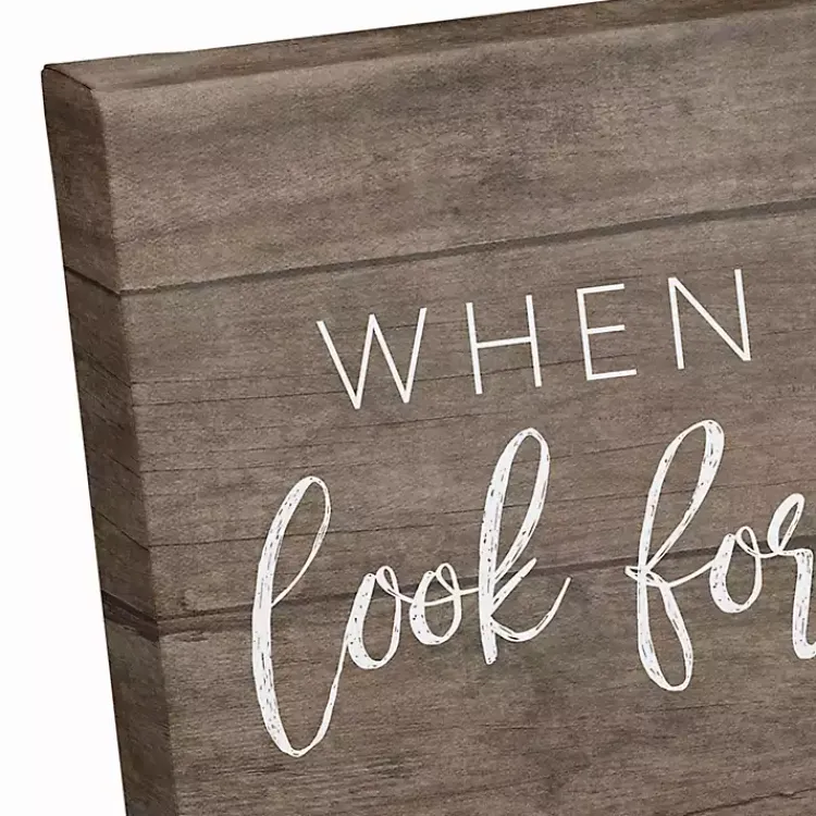 Kirklands Home Wall Quotes & Signs|When It Rains Look For Rainbows Canvas Art Print Brown