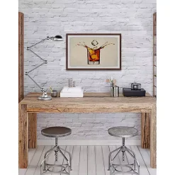 Kirklands Home Framed Art|Whiskey Splash Framed Wall Art