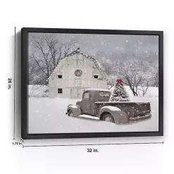 Outlet Whisper of Christmas Framed Canvas Art Print Christmas Art & Wall Decor