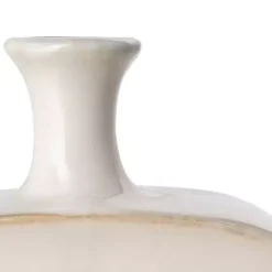 Best White & Turquoise Ceramic Cut-Out Vase, 14 in. Vases