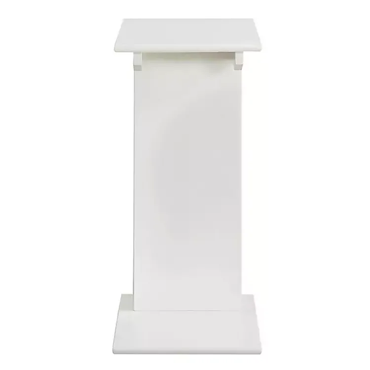 Kirklands Home Accent & End Tables|Accent Table with Magazine Holder White