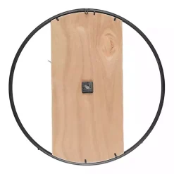 Kirklands Home Clocks|White and Black Carved Open Wall Clock