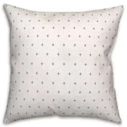 Kirklands Home Outdoor Cushions & Pillows|White and Blue French Country Outdoor Throw Pillow