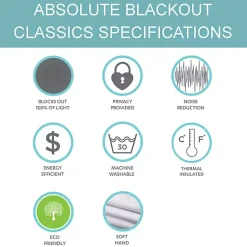 Kirklands Home Curtains & Drapes|White and Blue Grommet Curtain Panel Set, 84 in.