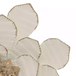 Kirklands Home Wall Plaques|and Gold Metal Flower Small Wall Plaque White