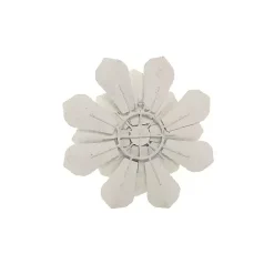 Kirklands Home Wall Plaques|and Gold Metal Flower Small Wall Plaque White