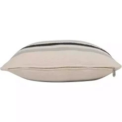 Hot White and Gray Striped Pillow Pillows