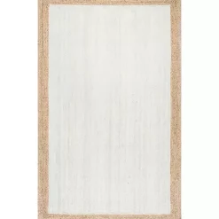 Kirklands Home Area Rugs|and Natural Corsica Area Rug, 5x8 White