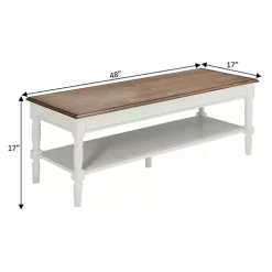 Kirklands Home Coffee Tables|and Natural Davis Coffee Table White