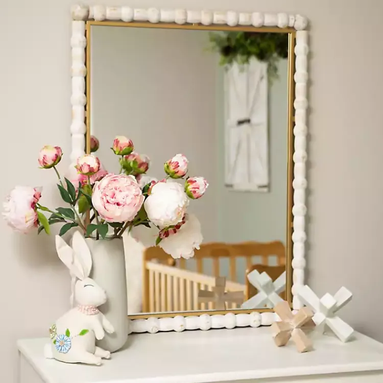 Hot White and Natural Wood Jack Sculptures, Set of 2 Statues & Figurines