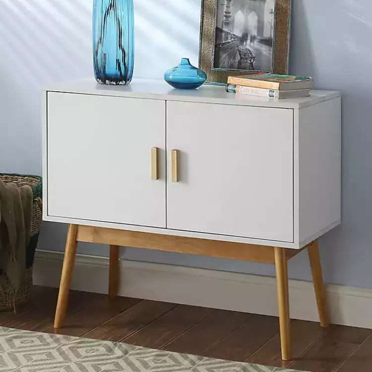 Kirklands Home Cabinets & Sideboards|and Natural Wood Reversible Doors Cabinet White