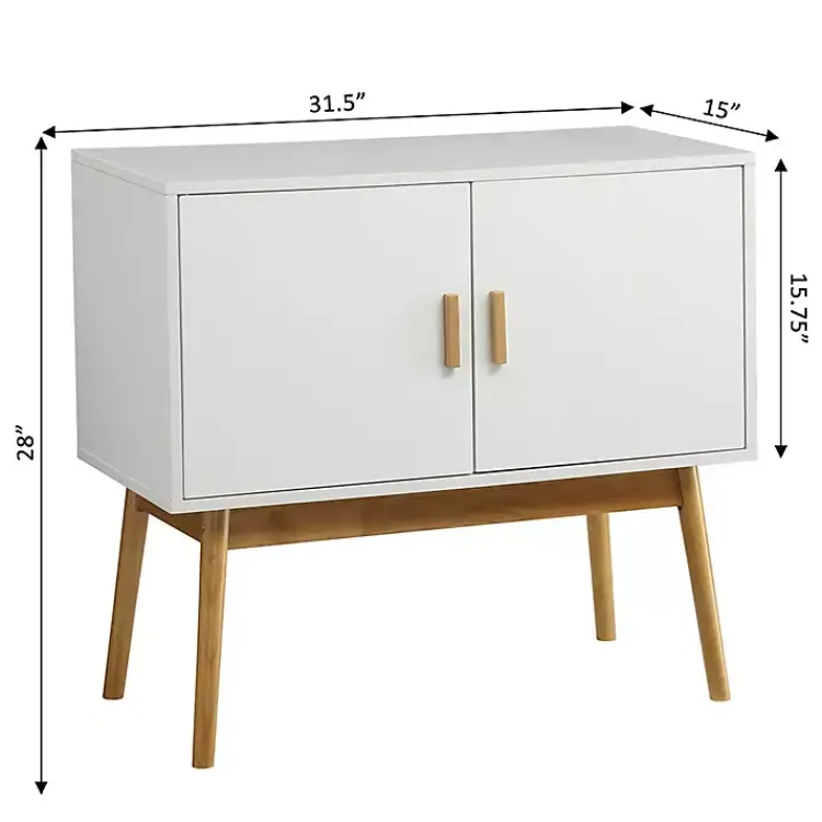 Kirklands Home Cabinets & Sideboards|and Natural Wood Reversible Doors Cabinet White