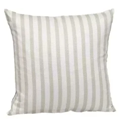 Discount White and Tan Dotted Stripes Pillow Pillows