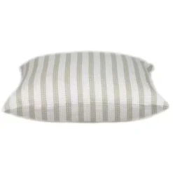 Discount White and Tan Dotted Stripes Pillow Pillows