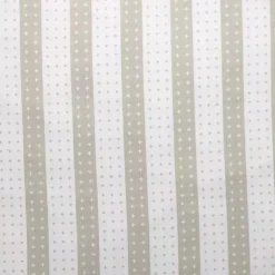 Discount White and Tan Dotted Stripes Pillow Pillows