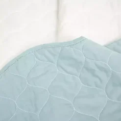 Kirklands Home Quilts|White and Teal Scallop 3-pc. King Quilt Set