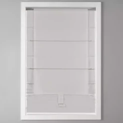 Kirklands Home Curtains & Drapes|Basketweave Cordless Roman Shade, 35 in. White