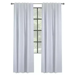 Kirklands Home Curtains & Drapes|Baxter Blackout Curtain Panel, 95 in. White