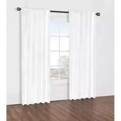 Kirklands Home Curtains & Drapes|Baxter Blackout Curtain Panel, 95 in. White