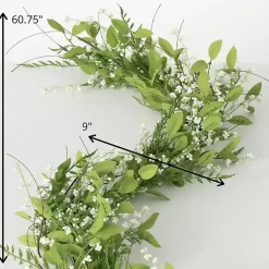 Best White Berry Leafy Garland Arrangements & Greenery