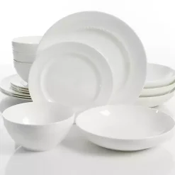Kirklands Home Dinnerware|Bone China 16-pc. Dinnerware Set White