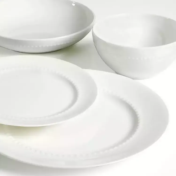 Kirklands Home Dinnerware|Bone China 16-pc. Dinnerware Set White