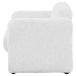 Kirklands Home Accent Chairs|Boucle Modern Accent Chair White