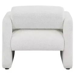 Kirklands Home Accent Chairs|Boucle Modern Accent Chair White