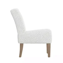 Kirklands Home Accent Chairs|Boucle Slipper Accent Chair White