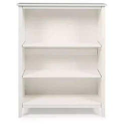 Kirklands Home Bookshelves|Brazilian Pine Wood 3-Tier Bookshelf White