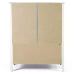 Kirklands Home Bookshelves|Brazilian Pine Wood 3-Tier Bookshelf White