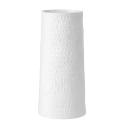 Clearance Ceramic Flower Names Embossed Vase, 6 in. Vases