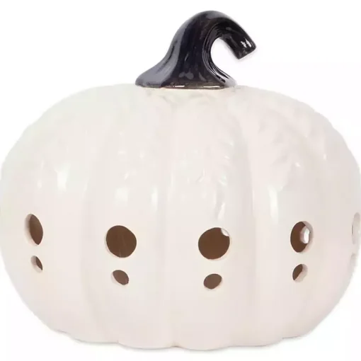 Best Ceramic Leaf Pre-Lit Pumpkin Lantern Lanterns