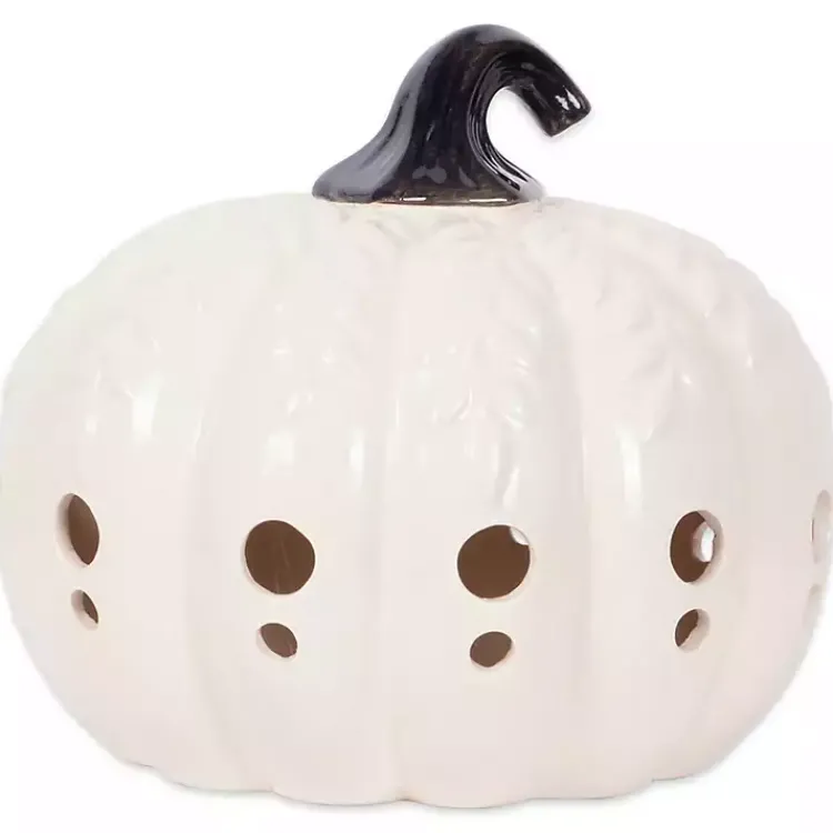 Best Ceramic Leaf Pre-Lit Pumpkin Lantern Lanterns