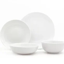 Kirklands Home Dinnerware|Ceramic 16-pc. Dinnerware Set White
